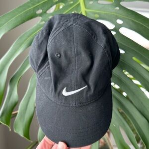 Infant Nike Black and White Logo Cap